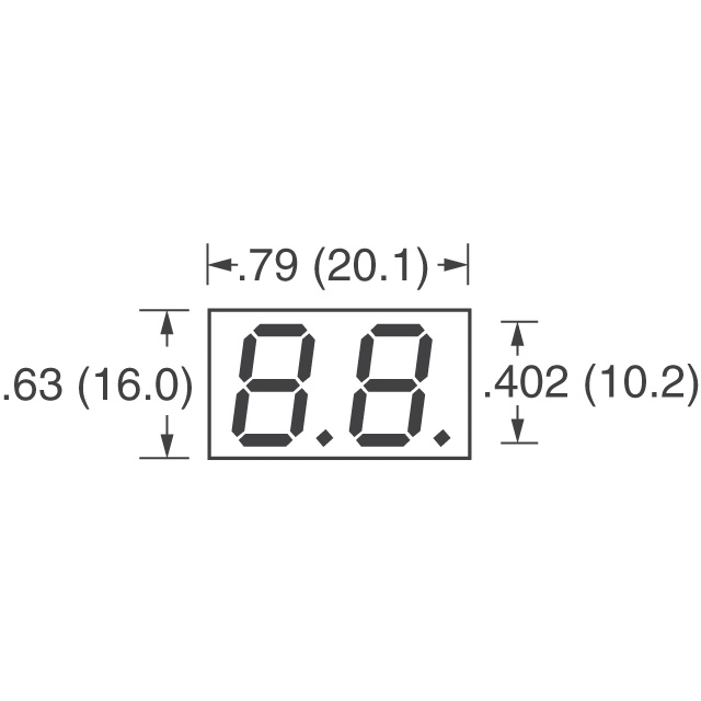 LDD-C404NI Lumex Opto/Components Inc.  Modules d'affichage - Caractères et chiffres à LED